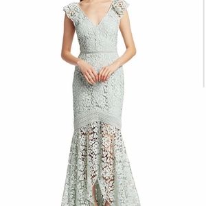 Beautiful high low lace Monique Lhuillier Dress